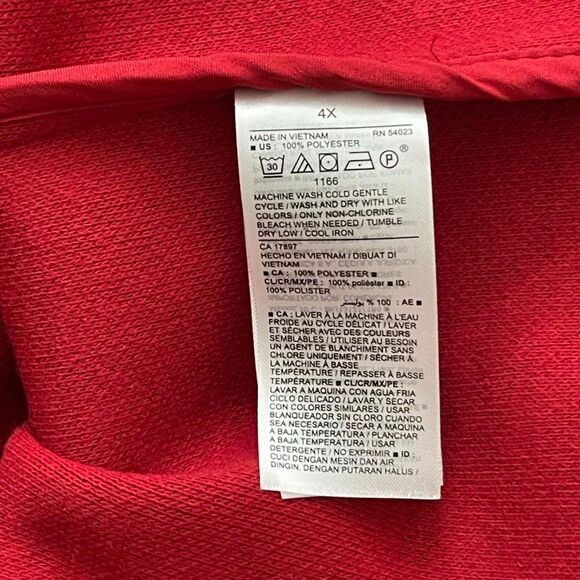 OLD NAVY Oversized Soft-Brushed Overcoat in Rubia Red for Women, Size 4X - Picture 9 of 10